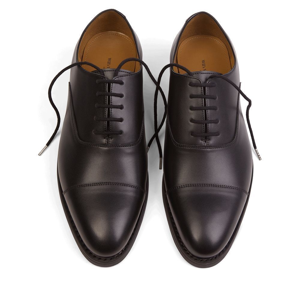 Wills Vegan Shoes Black Oxford Shoes